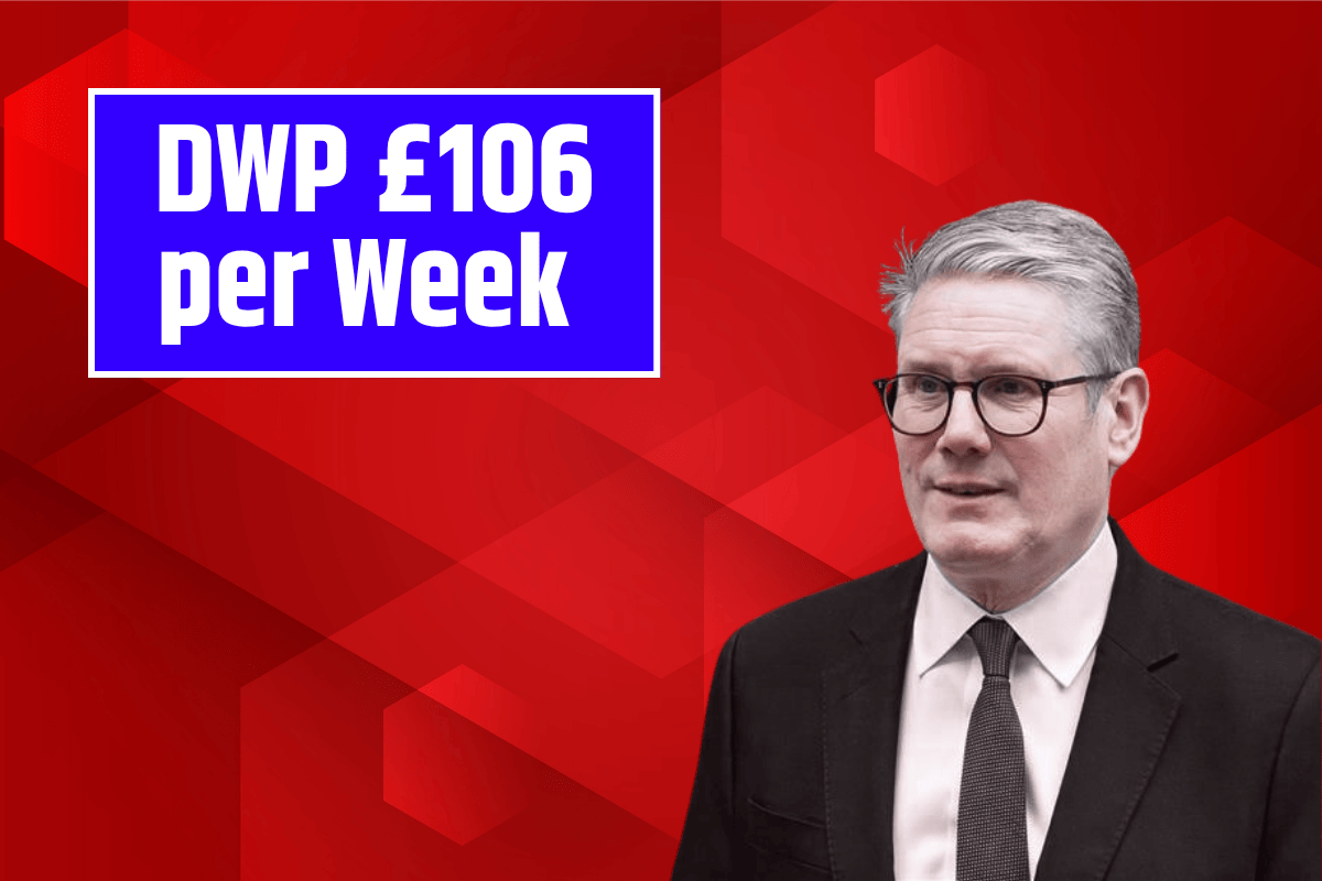 DWP £106 per Week - Govt confirmed financial support to help with daily living expenses